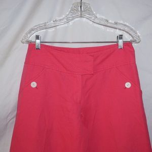 Lilly Pulitzer Linen Pink Miranda Wide Leg Pant 6